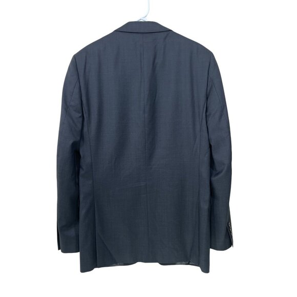 Calvin Klein Men's 38L Extreme‎ Slim Fit 100% Wool Blazer Gray 2 Button - Picture 2 of 7